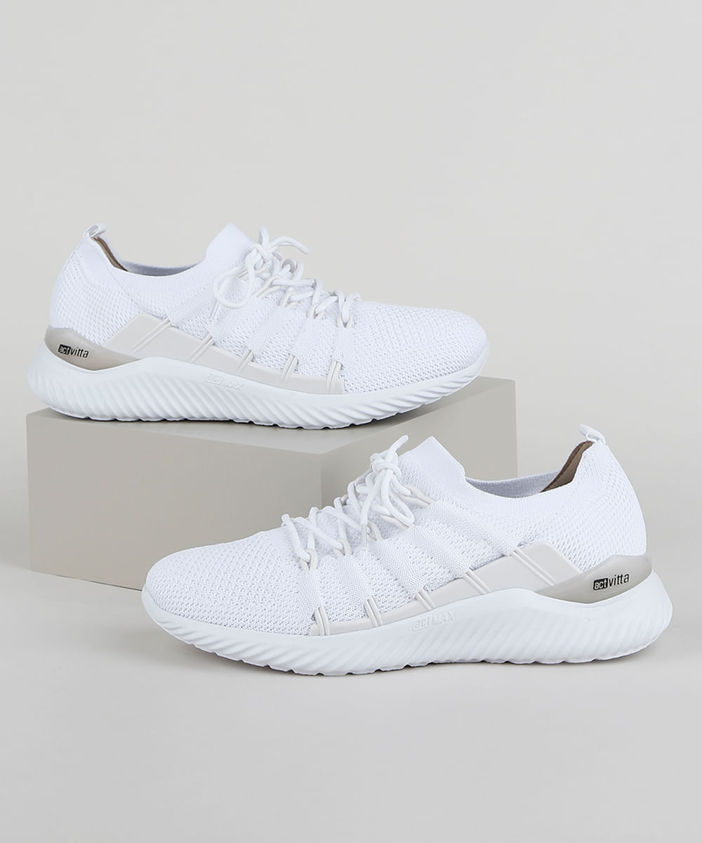 tenis esportivo branco masculino