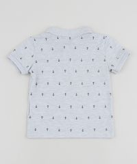 Polo-em-Piquet-Infantil-Estampada-de-Ancoras-Manga-Curta-Cinza-Mescla-9947842-Cinza_Mescla_2