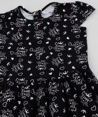 Vestido-Infantil-Estampado-de-Gatinhos-Manga-Curta-Preto-9961597-Preto_3