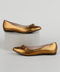Sapatilha-Feminina-Metalizada-Bico-Fino-com-Laco-Dourada-9949337-Dourado_1