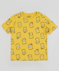 Camiseta-Infantil-Bart-Simpsons-Estampada-Manga-Curta-Amarela-9952364-Amarelo_1