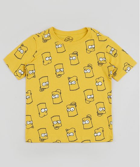 Camiseta-Infantil-Bart-Simpsons-Estampada-Manga-Curta-Amarela-9952364-Amarelo_1