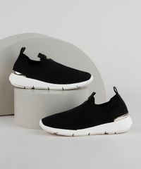 Tenis-Feminino-Bebece-Knit-Esportivo-com-Detalhe-Metalizado-Preto-9958447-Preto_1