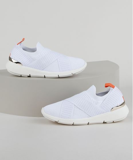 Tenis-Feminino-Bebece-Knit-Esportivo-com-Elastico-Cruzado-Branco-9958449-Branco_1