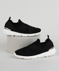 Tenis-Feminino-Bebece-Knit-Esportivo-com-Elastico-Cruzado-Preto-9958450-Preto_1
