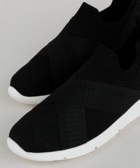 Tenis-Feminino-Bebece-Knit-Esportivo-com-Elastico-Cruzado-Preto-9958450-Preto_3
