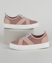 Tenis-Feminino-Bebece-Knit-Esportivo-com-Elastico-Cruzado-Rose-9958455-Rose_1