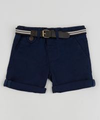Bermuda-de-Sarja-Infantil-Alfaiatada-com-Cinto-Azul-Marinho-9810805-Azul_Marinho_1