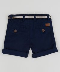 Bermuda-de-Sarja-Infantil-Alfaiatada-com-Cinto-Azul-Marinho-9810805-Azul_Marinho_2