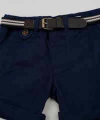 Bermuda-de-Sarja-Infantil-Alfaiatada-com-Cinto-Azul-Marinho-9810805-Azul_Marinho_4