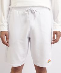 Bermuda-de-Moletom-Masculina-Arco-Iris--Branca-9958579-Branco_1