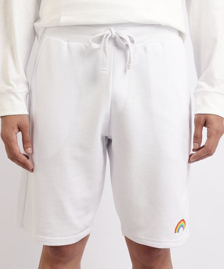 Bermuda-de-Moletom-Masculina-Arco-Iris--Branca-9958579-Branco_1 Bermuda-de-Moletom-Masculina-Arco-Iris--Branca-9958579-Branco_1