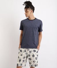 Bermuda-Masculina-Reta-Estampada-de-Coqueiros-com-Cordao-Para-Amarrar-Branca-9893922-Branco_3