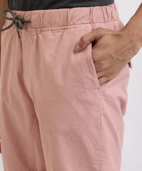 Bermuda-de-Sarja-Masculina-Reta-com-Cordao-Rosa-9957207-Rosa_4