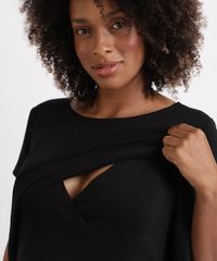Blusa-Feminina-Gestante-Alongada-com-Sobreposicao-Manga-Curta-Preta-9956014-Preto_4