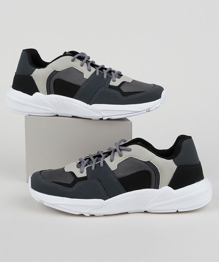 Tenis-Masculino-Oneself-Sneaker-Chunky-com-Recortes-Chumbo-9958487-Chumbo_1 Tenis-Masculino-Oneself-Sneaker-Chunky-com-Recortes-Chumbo-9958487-Chumbo_1