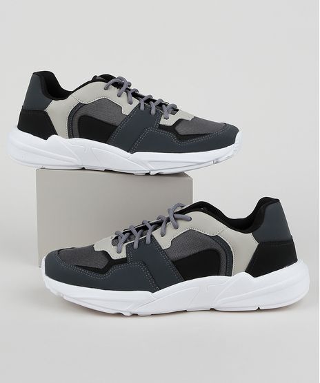 Tenis-Masculino-Oneself-Sneaker-Chunky-com-Recortes-Chumbo-9958487-Chumbo_1