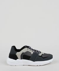 Tenis-Masculino-Oneself-Sneaker-Chunky-com-Recortes-Chumbo-9958487-Chumbo_2