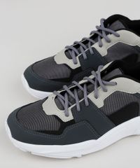 Tenis-Masculino-Oneself-Sneaker-Chunky-com-Recortes-Chumbo-9958487-Chumbo_3