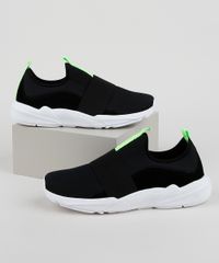 Tenis-em-Neoprene-Masculino-Oneself-Knit-Esportivo-com-Elastico-Preto-9958489-Preto_1