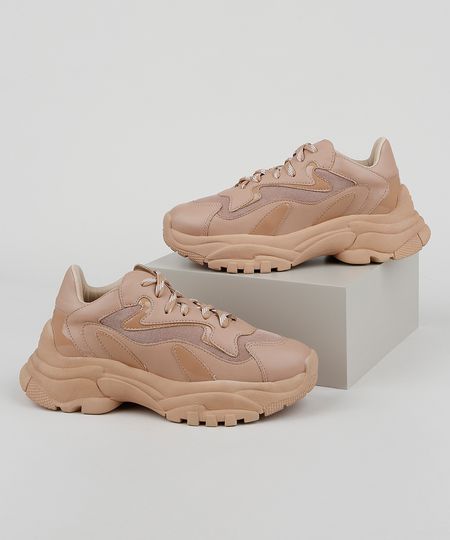 Tenis-Feminino-Oneself-Sneaker-Chunky-com-Recortes-Rose-9959225-Rose_1