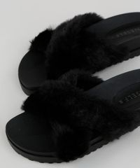 Rasteirinha-em-Pelo-Feminina-Oneself-com-Tiras-Cruzadas-Preta-9962429-Preto_3