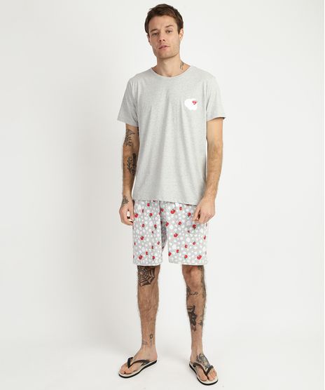 Pijama-Masculino-Guarana-Antarctica-Manga-Curta-Gola-Careca-Cinza-9956803-Cinza_1