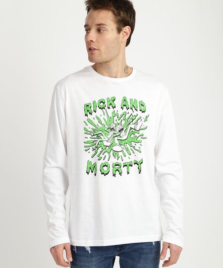 Camiseta-Masculina---Rick-And-Morty--Manga-Longa-Gola-Careca--Branca-9956625-Branco_1