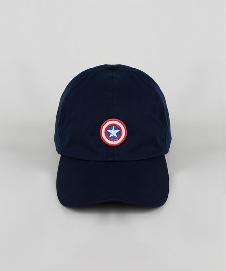 Bone-Masculino-Capitao-America-Aba-Curva--Azul-Marinho-9961891-Azul_Marinho_1