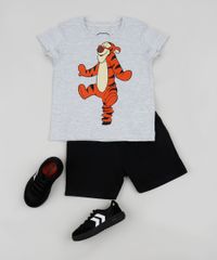Conjunto-Infantil-Tigrao-de-Camiseta-Manga-Curta-Cinza-Mescla---Bermuda-em-Moletom-Preto-9952696-Preto_3