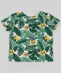 Camiseta-Infantil-O-Rei-Leao-Estampada-Manga-Curta-Verde-9953795-Verde_2
