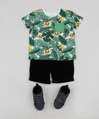 Camiseta-Infantil-O-Rei-Leao-Estampada-Manga-Curta-Verde-9953795-Verde_3