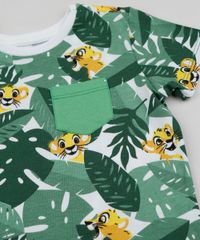 Camiseta-Infantil-O-Rei-Leao-Estampada-Manga-Curta-Verde-9953795-Verde_4
