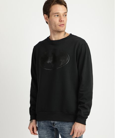 Blusao-de-Moletom-Batman-Manga-Longa-Gola-Careca-Preto-9956621-Preto_1