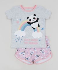 Pijama-Infantil-Panda-Manga-Curta-Cinza-Mescla-9961530-Cinza_Mescla_1