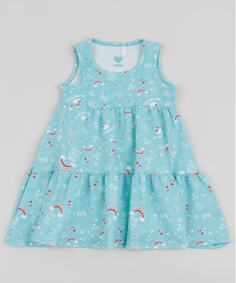 Vestido-Infantil-Estampado-de-Arco-Iris-Sem-Manga-Azul-Claro-9954175-Azul_Claro_1