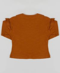 Blusa-Infantil-Raposinha-Manga-Longa-com-Babados-Marrom-9887642-Marrom_2