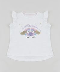 Blusa-Infantil-Unicornio-com-Brilho-e-Babados-Manga-Curta-Off-White-9946441-Off_White_1