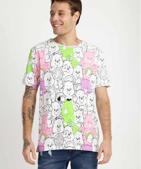 Camiseta-Masculina-Ursinhos-Carinhosos-Manga-Curta-Gola-Branca-9957591-Branco_1