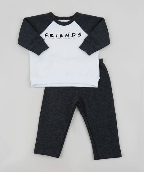 Conjunto-de-Moletom-Infantil-Friends-Camiseta-Manga-Longa-Off-White---Calca-Cinza-Mescla-Escuro-9958072-Cinza_Mescla_Escuro_1