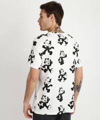 Camiseta-Masculina-Gato-Felix-Manga-Curta-Gola-Careca-Branca-9956606-Branco_2