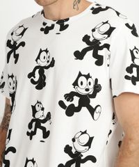Camiseta-Masculina-Gato-Felix-Manga-Curta-Gola-Careca-Branca-9956606-Branco_4