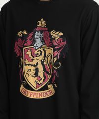 Camiseta-Masculina--Gryffindor--Harry-Potter-Manga-Longa-Gola-Careca-Preta-9957538-Preto_4