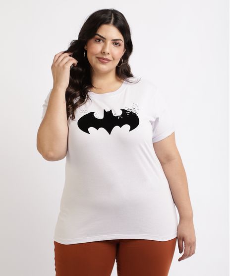 Blusa-Feminina-Plus-Size-Batman-Manga-Curta-Decote-Redondo-Branca-9960039-Branco_1