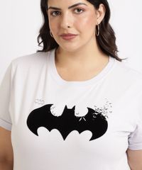Blusa-Feminina-Plus-Size-Batman-Manga-Curta-Decote-Redondo-Branca-9960039-Branco_4