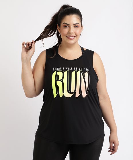 Regata-Feminina-Plus-Size--Run--Ace-Esporte-Decote-Redondo-Preta-9958589-Preto_1