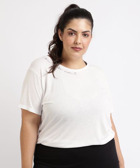 blusa branca feminina plus size