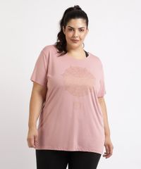 Blusa-Feminina-Plus-Size-Ace-Esporte-Mandala--Manga-Curta-Decote-Redondo--Rose-9959109-Rose_1