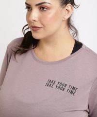 Blusa-Feminina-Plus-Size-Ace-Esporte--tike-your-time--Manga-Curta-Decote-Redondo--Lilas-9959105-Lilas_4