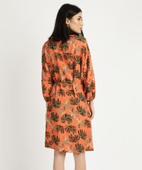 Vestido-Feminino-Curto-Transpassado-Estampado-Coqueiro-com-Faixa-para-Amarrar-Manga-Bufante-Laranja-9950865-Laranja_2